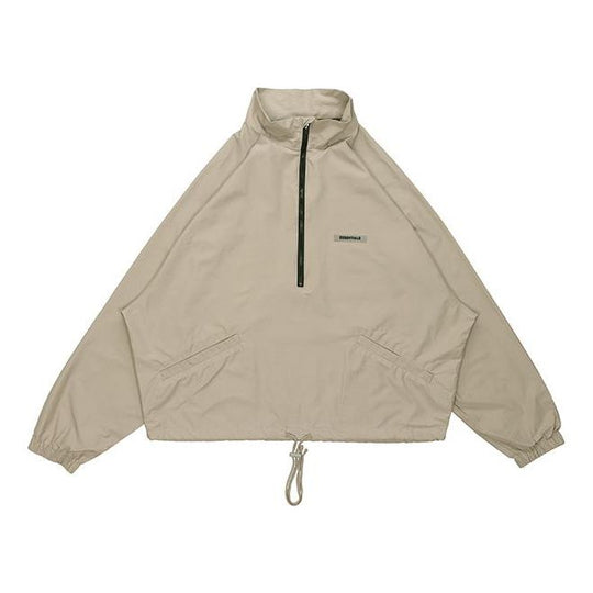 Fear of God Essentials FW20 Half-Zip Track Jacket Moss FOG-FW20-188