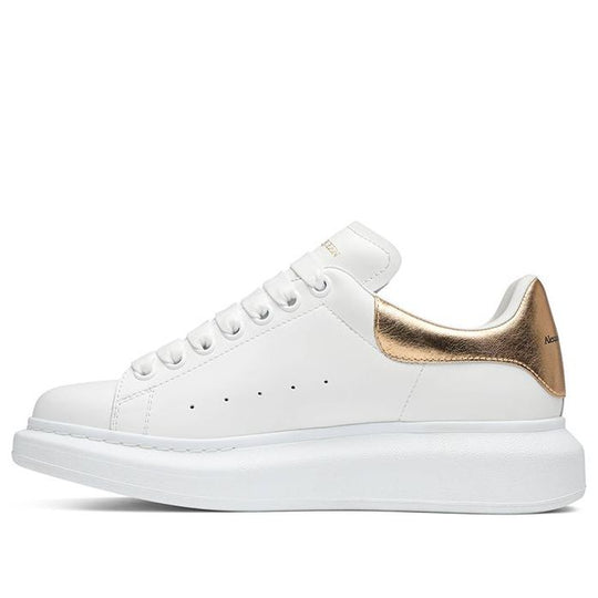 (WMNS) Alexander McQueen Oversized Sneaker 'White Light Gold' 553770WHFBU-9075