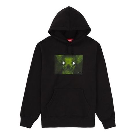 Supreme FW18 Chris Cunningham Chihuahua Hooded Sweatshirt Black SUP-FW18-842