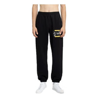 Off-White Caravaggio-Print Track Pants 'Black Yellow' OMCH029F21FLE0051084