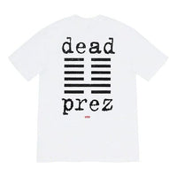 Supreme FW19 Week 15 x Dead Prez Tee Crossover Round Neck Short Sleeve Unisex White SUP-FW19-10766
