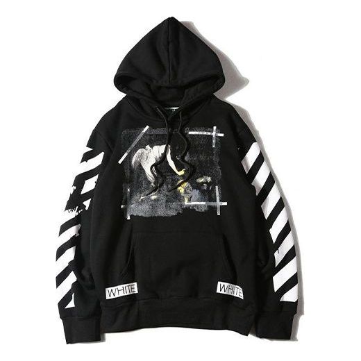 Off-White Caravaggio Hooded Sweatshirt Black OMBB003S160030061088