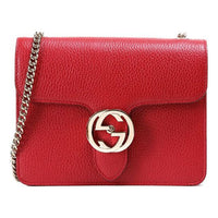 (WMNS) Gucci Leather Organ Crossbody Bag Single Shoulder Bag Red 510304-CAO0G-6420