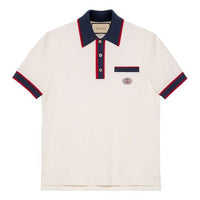 Gucci Cotton piquet polo with Interlocking G 'off-white' 653380-XJDF8-9222