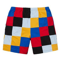 Supreme FW18 Patchwork Pique Short 'Yellow Green Red' SUP-SS18-727