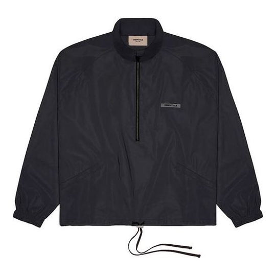Fear of God Essentials FW21 Track Jacket Black FOG-FW21-085