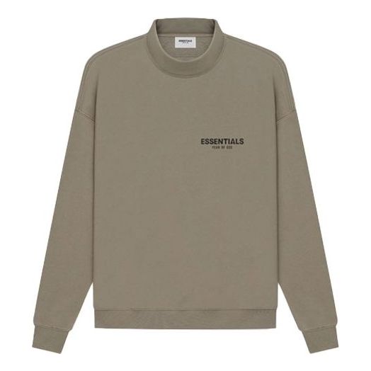 Fear of God Essentials SS21 Pull-Over Mockneck Taupe FOG-SS21-553