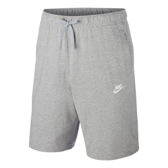 Nike Sportswear Club Solid Color Cotton Casual Shorts light grey BV2773-063