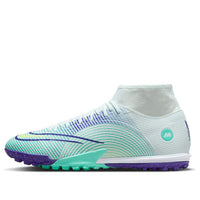 Nike Mercurial Dream Speed Superfly 8 Academy TF Turf Soccer Shoes White/Green/Purple DN3789-375