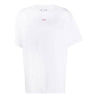 Off-White Stencil Arrows Printing Short Sleeve White OMAA038E20JER0030125