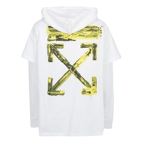 Off-White Men's Pullovers Street Style Long Sleeves Plain Cotton Logo White OMAB033F191850100160