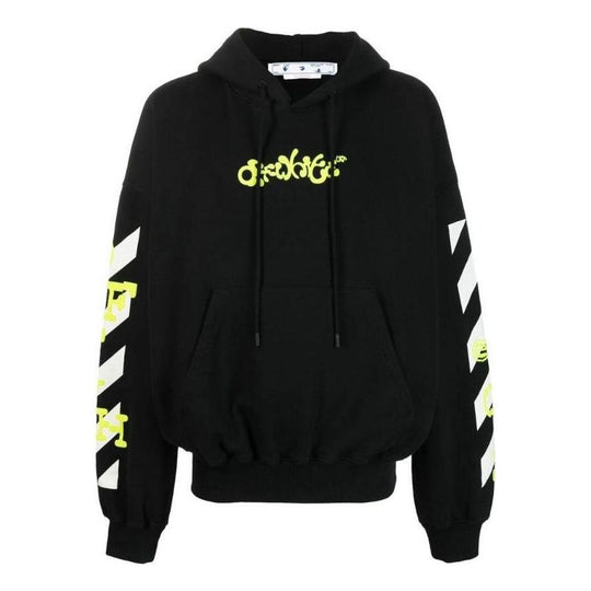 Off-White Diag Arrows-Logo Hoodie OMBB110S23FLE0021050