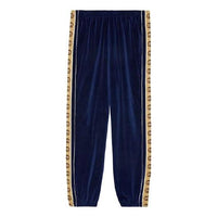 Gucci Velour Taped Oversized Track Pant 'Blue' 574097-XJA6U-4541