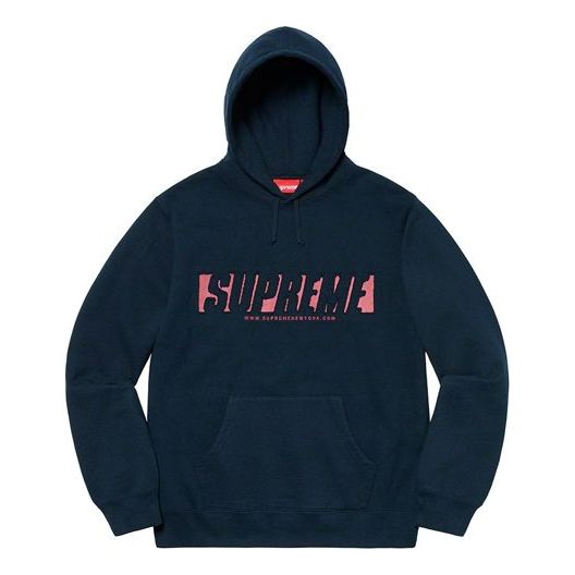 Supreme SS20 Week 1 Reflective Cutout Hooded Sweatshirt Logo SUP-SS20-103