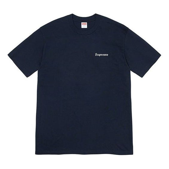 Supreme FW19 Week 12 x Martin Wong Big Heat Navy Tee SUP-FW19-10672