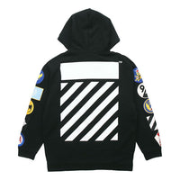 Off-White Detail Long Sleeves Zipper Black OMBB009G20JER0011001