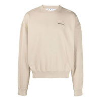 Men's Off-White Solid Color Long Sleeves Khaki OMBA058S22FLE0021710