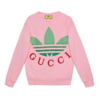 (WMNS) Gucci x adidas Cotton Jersey Sweatshirt 'Pink' 721361-XJE2B-5904