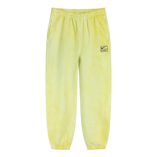 Nike x Stussy Fleece Pant 'Yellow' DM1024-702