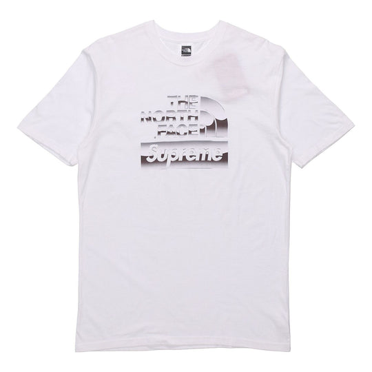 Supreme SS18 The North Face Metallic Logo White Tee SUP-SS18-675