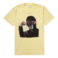 Supreme SS19 Creeper Tee Pale Yellow SUP-SS19-233