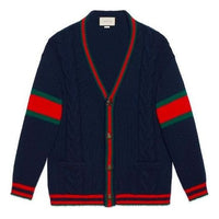 Gucci Oversize Cable Knit Cardigan 'Blue' 497037-X1561-4352