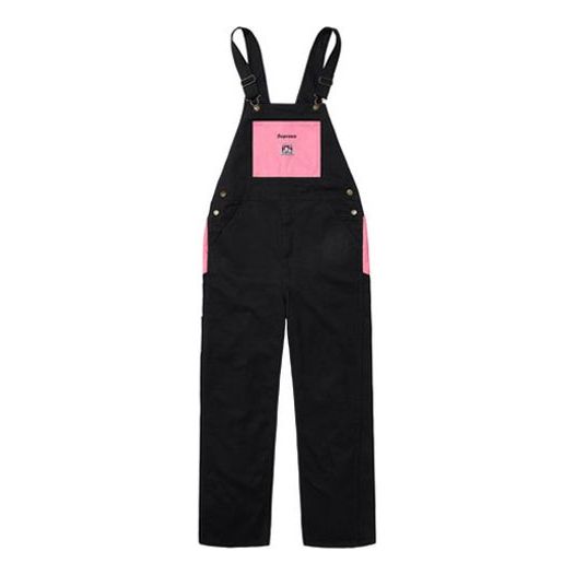 Supreme FW19 Week 3 x Ben Davis Overalls Crossover Black Pink Contrasting Colors Pants Unisex SUP-FW19-392