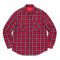 Supreme FW19 Week 17 Arc Logo Quilted Flannel Shirt logo 'Red' SUP-FW19-10956