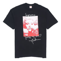 Supreme FW18 Madonna Tee Black Character Avatar Printing Short Sleeve Unisex SUP-FW18-002