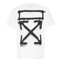 Off-White Spray Painting Arrows Sketch Short Sleeve Oversize 'White Black' OMAA038R201850150110