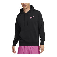 Nike Sportswear Pullover French Terry Hoodie 'Black Pinksicle' FZ5201-010