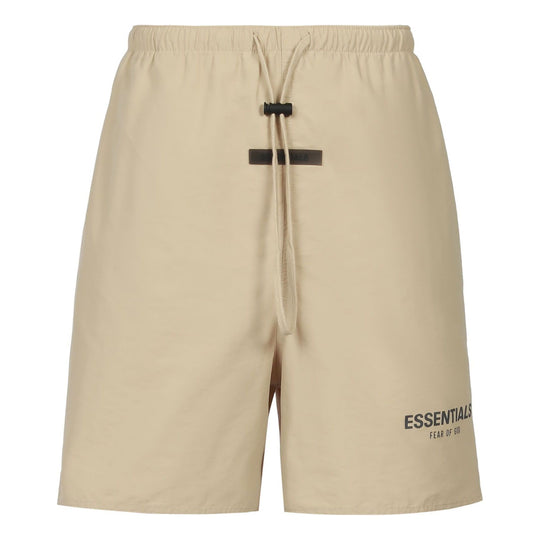 Fear of God Essentials FW21 Volley Shorts Beige FOG-FW21-122