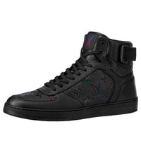 LOUIS VUITTON Rivoli Ankle Sneakers 'Black with Multi-color Monogram' 1A7W8I