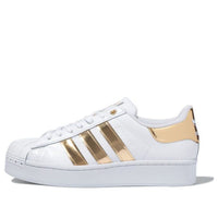 (WMNS) adidas Superstar Bold 'White Gold Metallic' FV3340