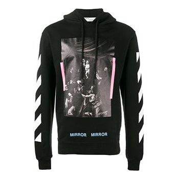 Off-White Diag Caravaggio Hoodie 'Black Pink' OMBB003S171920901088