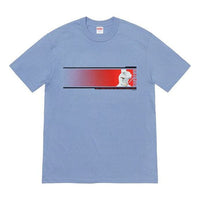 Supreme FW19 Week 7 Were Back Tee Printing Short Sleeve Unisex Blue Gray SUP-FW19-745