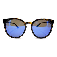 Men's Gucci Series Ultra Light Large Korean Version Tortoiseshell Color Circular Sunglasses GG0064SK-003