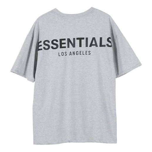 Fear of God Essentials LA Tee limited Reflective Short Sleeve Unisex Gray FOG-SS20-006