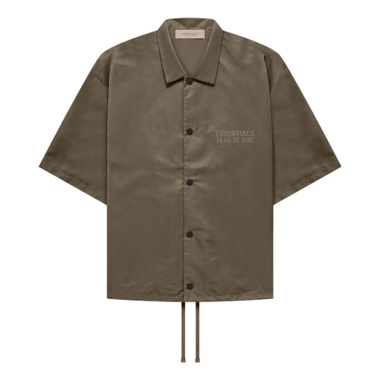 Fear of God Essentials FW22 Ss Nylon Shirt 'Wood' FOG-FW22-746