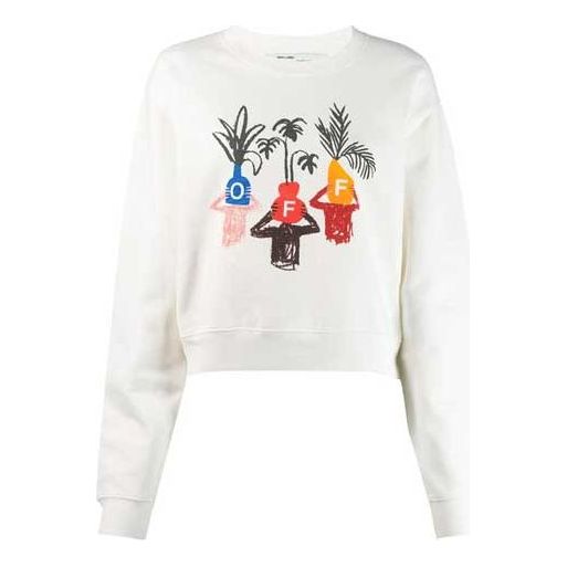 (WMNS) Off-White Graft Arrows Round-neck Sweatshirt White OWBA026E190030640188