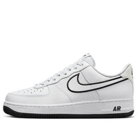 Nike Air Force 1 '07 'Embroidered Swoosh - White Black' FJ4211-100