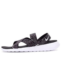 (WMNS) Nike Roshe One Sandal Print 'Black White' 832644-011