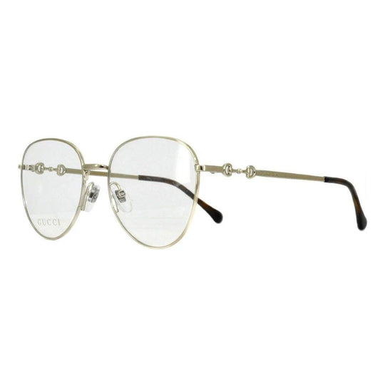 Gucci Metallic GoldRound Frame Optical Optic GlassesFrame Gold GG0880O-003