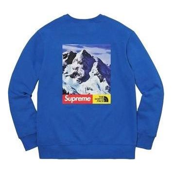 Supreme FW17 The North Face Mountain Crewneck Sweater 'Blue' SUP-FW17-161