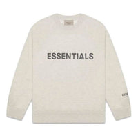 Fear of God Essentials SS20 3D Silicon Applique Crewneck Oatmeal FOG-SS20-287