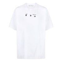 Off-White SS21 Alphabet Printing Short Sleeve Loose Fit White OMAA038S21JER0010145