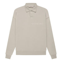 Fear of God Essentials FW22 LS Polo 'Smoke' FOG-FW22-123