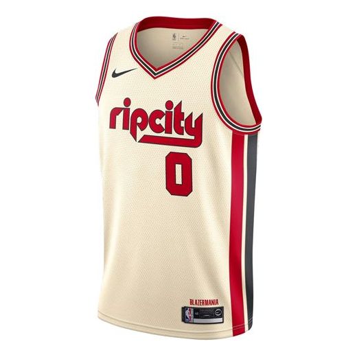 Nike NBA Training Sports Basketball Jersey 'Cream White Red' AV4668-121