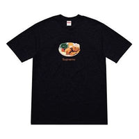 Supreme SS18 Chicken Dinner Tee Black Printing Short Sleeve Unisex Black SUP-SS18-0031