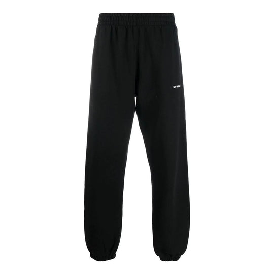 Off-White Wave Diagonal Slim Sweat Pant 'Black' OMCH029F22FLE0081001